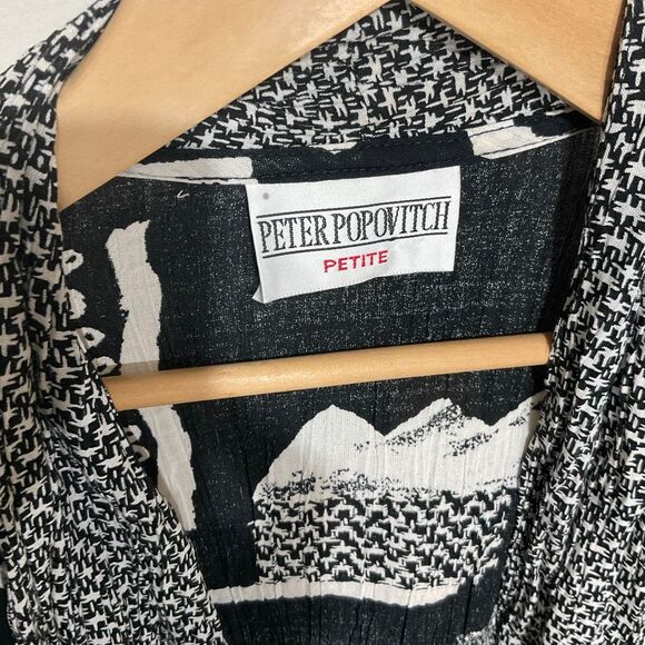 Peter Popovitch vintage petite beaded open front cardigan one size - Picture 5 of 8